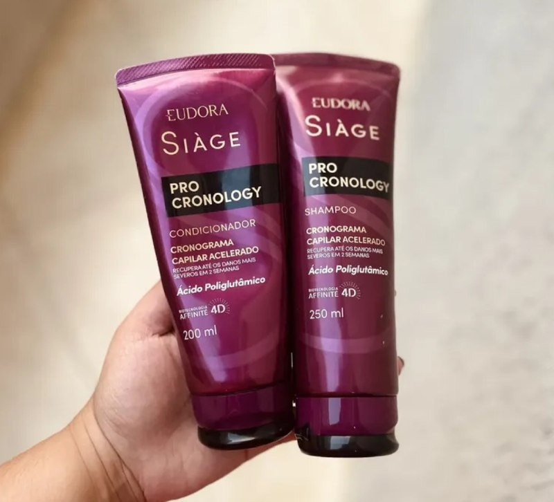 Combo Siàge Pro Cronology: Shampoo 250ml + Condicionador 200ml