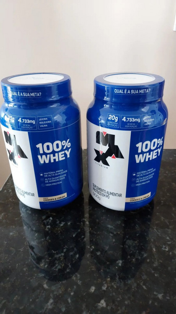 Kit 2x Whey 100% Concentrado 900g Baunilha