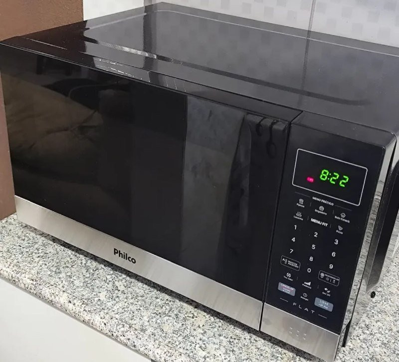 🔌  Micro-Ondas Flat 28L Espelhado Philco 220V