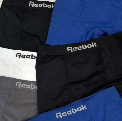 Kit 6 Cuecas Boxer Reebok Microfibra Sem Costura
