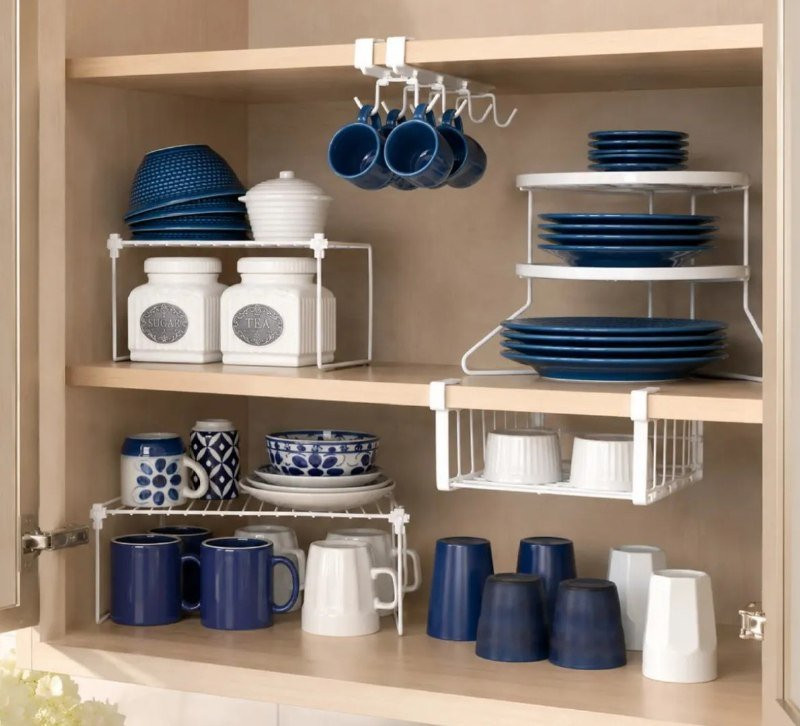 Kit Com 5 Organizadores de Armário de Cozinha